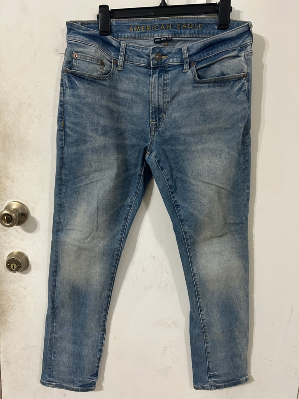 American Eagle Outfitters Men’s Light Wash Slim Straight Jeans